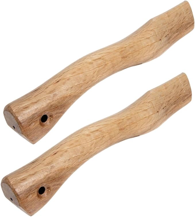 Kisangel 6pcs Wooden Axe Handle Replacement Grip for Firewood Gardening Hiking Outdoor Activities Easy to Install High Practicability Smooth Finish Compatible Standard Axes