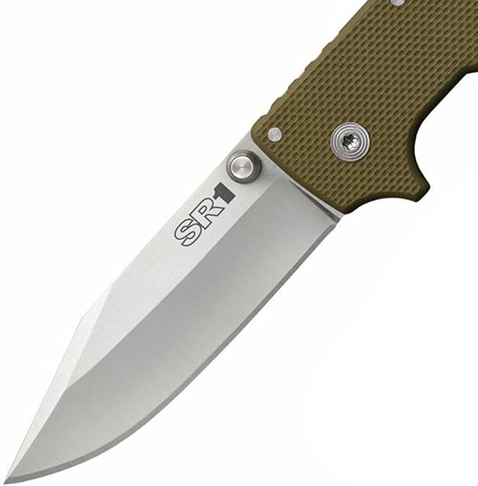 COLD STEEL SR1 S35VN Steel 4 Blade G-10 Handle Tactical Self-Defense Folding Knife with Tri-Ad Locking Mechanism and Pocket/Belt Clip