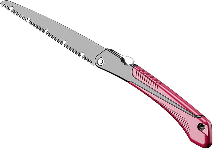 Folding Saw 9 Straight Blade SK9 Steel Ergonomic Handle for Wood &amp Dry Wood Pruning Cutting Branches Wallboard Drywall Plywood Bushcraft and Camping Tool