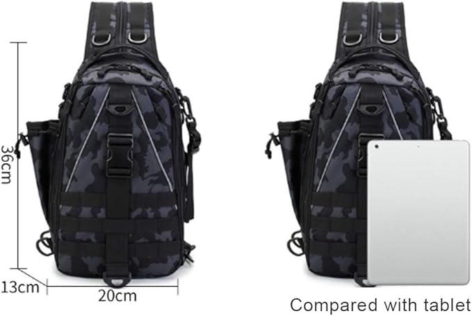 Hiking Backpack Hiking Backpack Camouflage Military Tactical Chest Bag Fishing Shoulder Climbing Camping Backpack