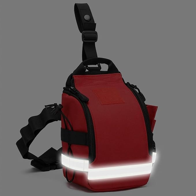 First Aid Bags Empty First Aid Fanny Pack Bag Lifeguard Hip Pack Portable First Responder Trauma Bag(A02)