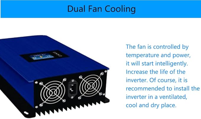 Y&ampH 2000W Wind Power Grid Tie Inverter with Limiter SensorDump Load45-90VDC 230VAC for AC 48V Wind Turbine Generator