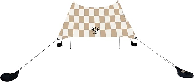 Neso Grande Portable Beach Tent Sun Shelter - Lightweight Beach Shade Canopy - Easy Setup for Family Outings - Patented Reinforced Corners - UPF 50+ Sun Protection