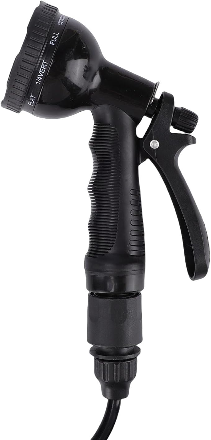 HUIOP Portable Shower Auto Manual Pressure Release Outdoor Shower Pump with Rotating Nozzle for Hiking Travel Car Pet Efficient Operation Robust Construction Safety Mechanism