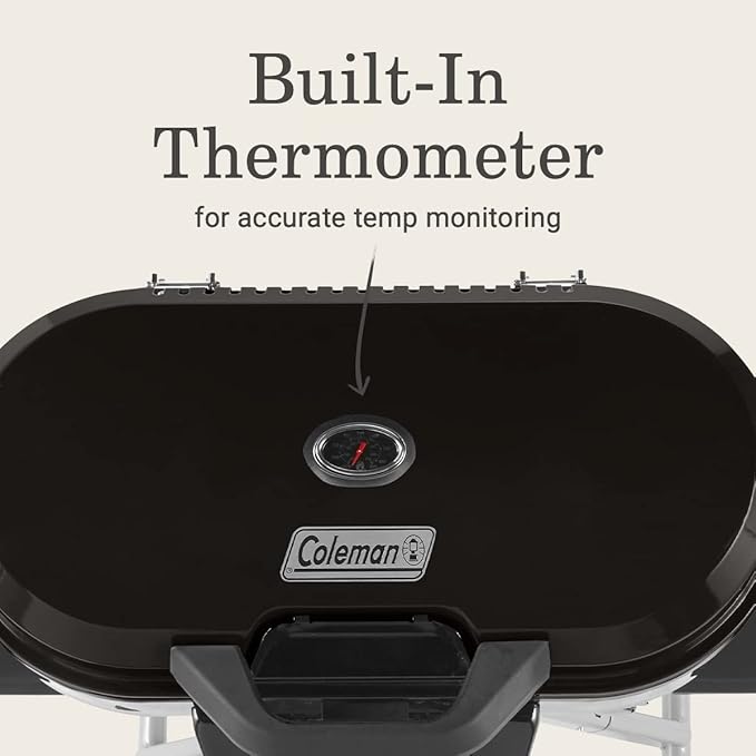 Coleman RoadTrip 285 Portable Stand-Up Propane Grill with 3 Adjustable Burners &amp Instastart Ignition 20000 BTUs of Power for Outdoor Cooking Camping Tailgating Grilling BBQs &amp More