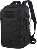 Tactical Backpack Military Molle Hiking 20-35L Assault Tactics Mountaineering Tour Outdoor Camouflage Black