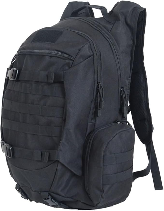 45L Waterproof Fishing Hunting Backpack Outdoor Military Rucksacks Tactical Sports Camping Hiking Trekking Bags (Black)