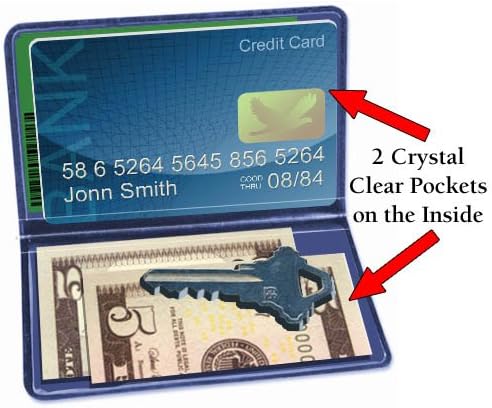 StoreSMART - Fisherman &amp Boating Wallet Set - 2 Plastic Zippered Wallets w/Lanyards 2 Plastic Folding Card Holders
