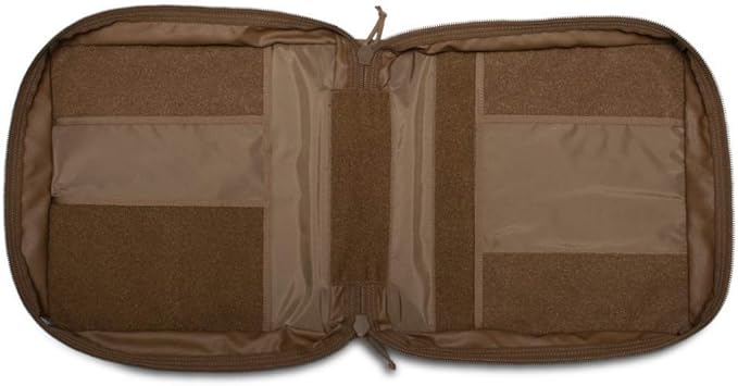 TACTICAL NOTEBOOK COVERS Tactical 3-Ring Binder Cover System | Zippered Padfolio Organizer Bag with Leather Handle | Fits 1.5” to 2” Binders | Durable Field Use Organizer (Multicam)