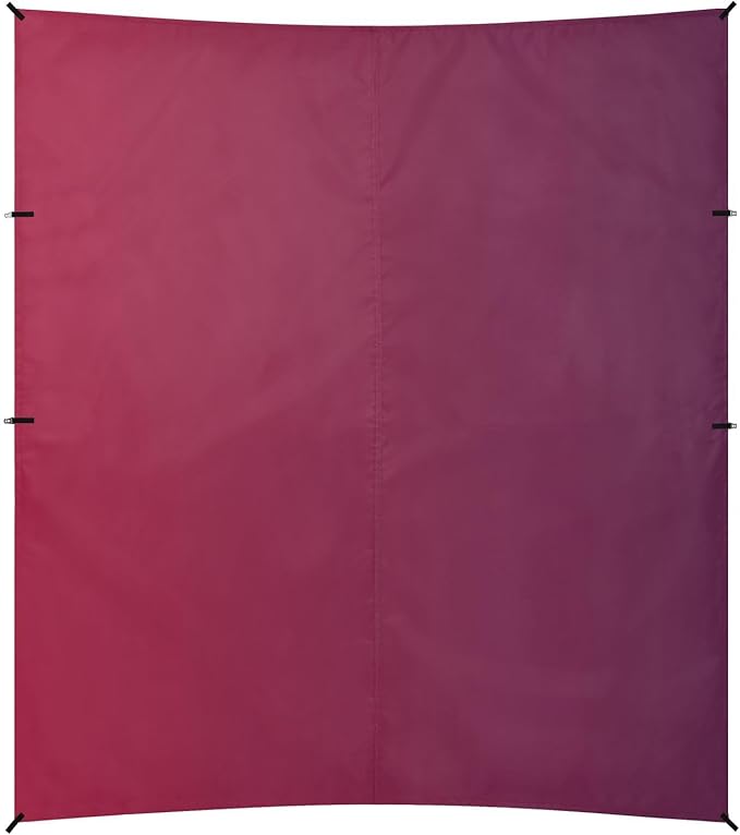 Red Purple Gradient Beach Tent &amp Canopy UPF50+ Protection Water-Resistant Large Sun Shelter with Sandbags Sand Shovel Poles for Camping Fishing Backyard Fun