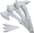 Professional Throwing Axe Set Pack of 6-11.5 Throwing Axe with Nylon Sheath - Stainless Steal Chopping Hatchet with Abs Handle for Competition and Recreation