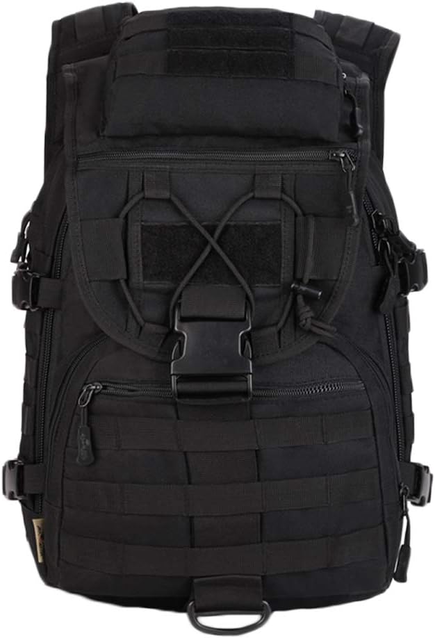UNISTRENGH Military Tactical Backpack 40L Large Capacity 3 Day Army Assault Pack Bug Out Bag Go Bag Rucksacks for Hunting Trekking and Camping and Other Outdoor Activities Black