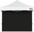 MASTERCANOPY 8x8ft Canopy SunWall Instant Canopy SideWall for Pop Up Canopy Tent Gazebos UV Protection Sidewall Only Spliceable (1 Pack Black)