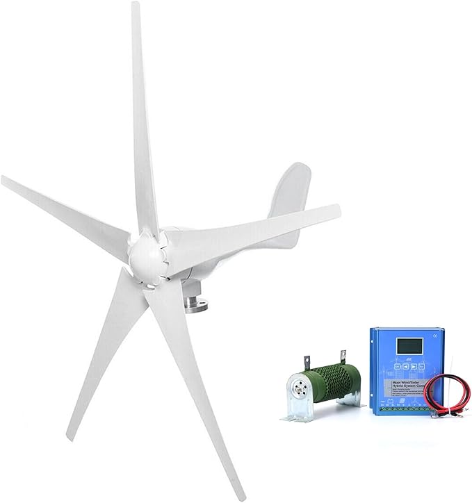 3000W Wind Turbine Generator 12V 24V 48V Windmill With MPPT Controller Power Supply Kit Solar Complementary Permanent Magnet Wind Turbine Generator Home Project Use Street Lighting ( Color : 12V )