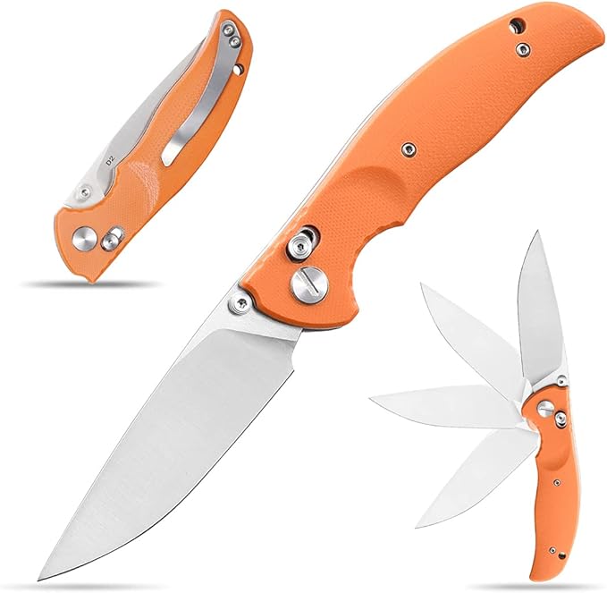 Eafengrow EF3 Folding Pocket Knife D2 Steel Blade G10 Handle Outdoor Hunting Camping EDC Tool Knifes