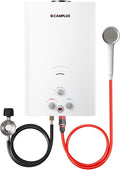 Camplux Tankless Water Heater 5.28 GPM Outdoor Propane Camping Gas Water Heater 20L BW528 White