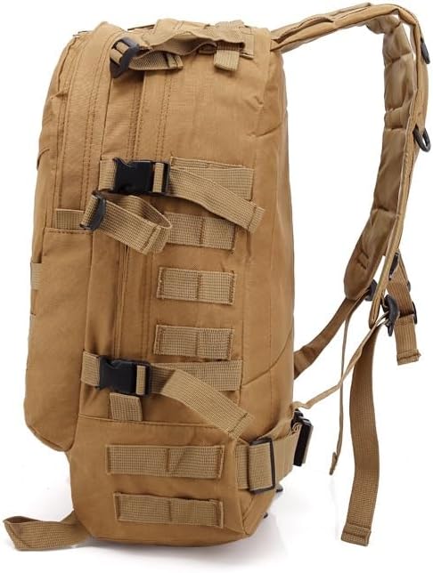 Tactical Backpack Military Molle Hiking 36-55L outdoor sports bag khaki camouflage