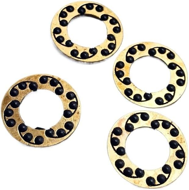 2 Pieces Brass Flippers with 1MM Thickness and Outer Diameters 15.25MM