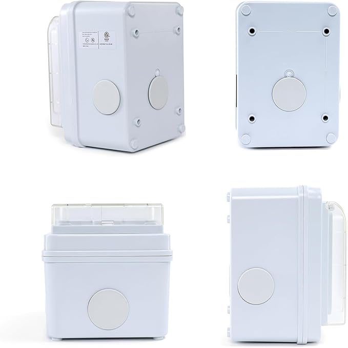 NEMA L5-30P Generator Inlet Box30 Amp 125V Twist Lock Outdoor Power Inlet with Indicator LightPre-Drilled Easy Install Electrical Box for Connecting Portable Generator to House