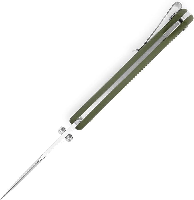 Buck Knives 112 Slim Select Folding EDC Knife 3” Pocket Knife Blade Nylon Handle 420HC Stainless Steel Modified Clip Point Folding Blade Made in the USA O. D. Green 2.5 oz
