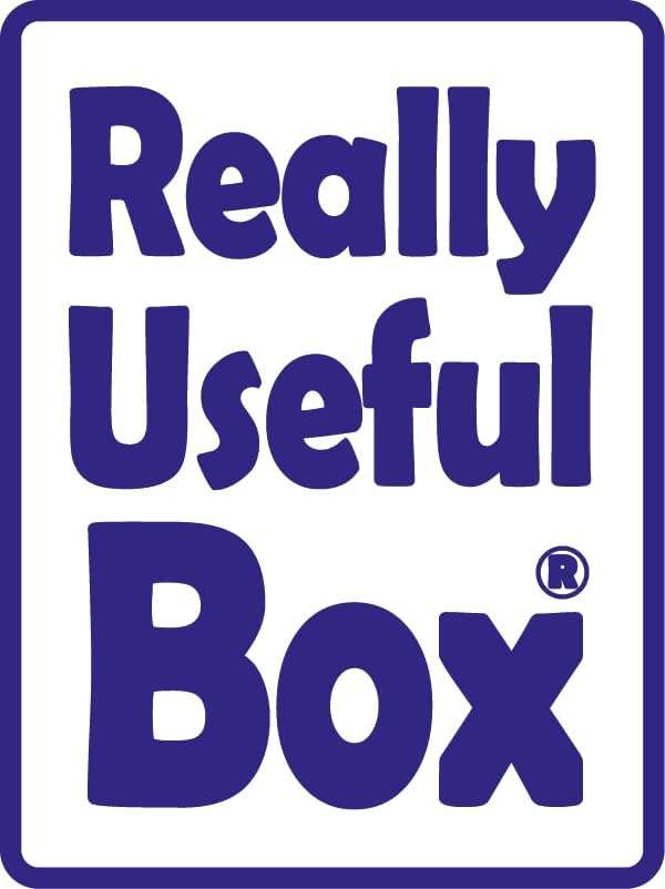Really Useful Box Plastic Storage 9 Litre White Strong With XL Lid (Pack Of 4)