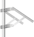 Newpowa Solar Mounting Bracket Universal Double Arm for Pole/Wall Installation Designed for 100-220w Solar Panel Width Length Up to 30.31inch Tilt Angle from 0°-90°