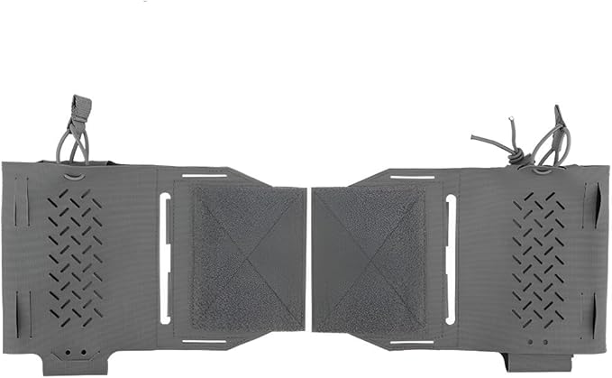 2PCS Tactical Side Packs Nylon Gear Expansion Accessories With Quick-Release &amp Breathable Slots For Team Activities/Tactical Games