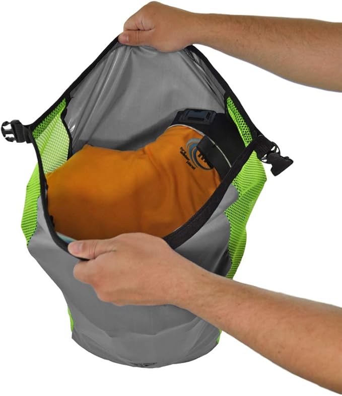 Seattle Sports Neo Mesh Packable Compressible Roll Top Stuff Sack