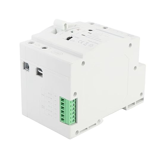 ATS Power Automatic Transfer Switch 32A Construction Easy Installation for Home and Office Applications (110VAC)