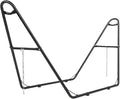 ONCLOUD Sandblasted Iron Hammock Stand only Heavy Duty Adjustable Hammock Frame Fits Various Hammocks Portable Double-Barrel Hammock Support for Outdoors Patio Garden Yard 550 LBS Black