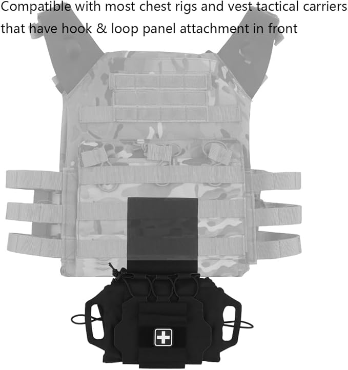 Tactical IFAK PouchRapid Tear-Away Two-Piece System First Aid Kit Medical Pouches Emergency Survival Bag