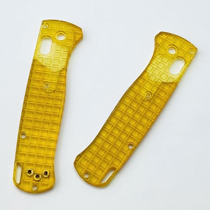 1 Pair Custom Utem Scales Fits for Benchmade Bugout 535 Clear PEI Handle Patch