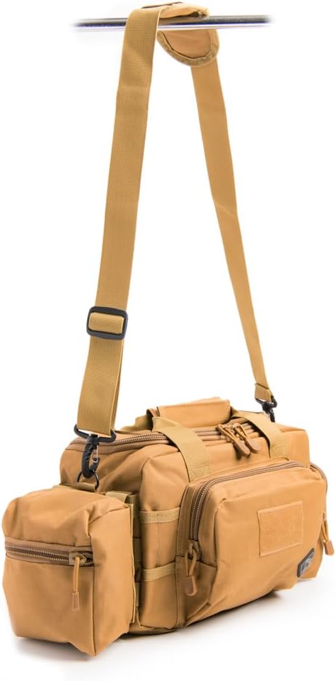 Medium Range Bag with Pistol Retention System Padded Main Compartment Two Mesh Pockets Shoulder Strap and MOLLE Webbing