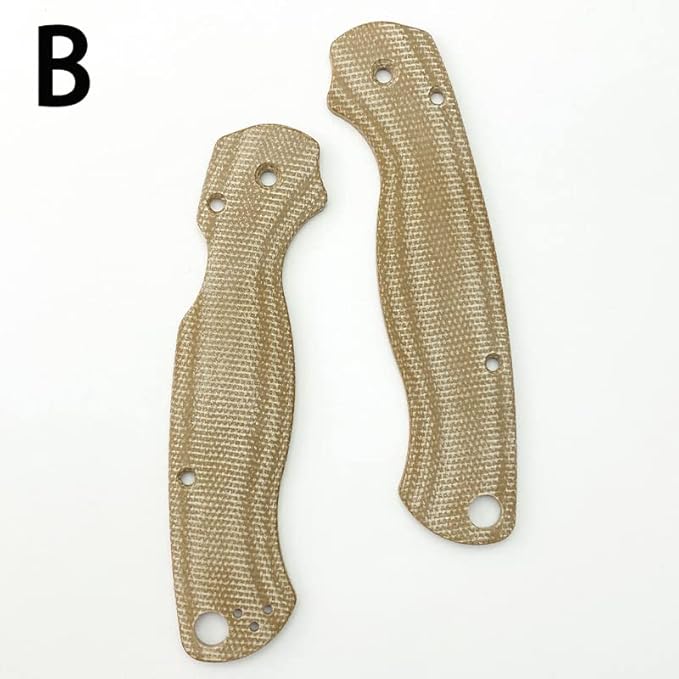 1 Pair Micarta Scales Replacement Fits for C81 Paramilitary 2 Premium Custom Handle Patch DIY Accessory(Gray)