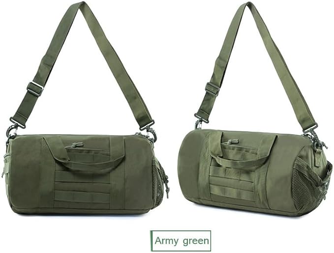 Outdoor fishing Camping Large Duffle Bag Backpack Tactical Field Gear Equipment (Black)
