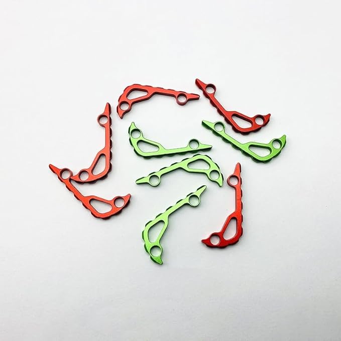1PC Custom Aluminum Alloy Spine Back Spacer Replacement Fits for Bugout 535 DIY Making Accessory(Red)