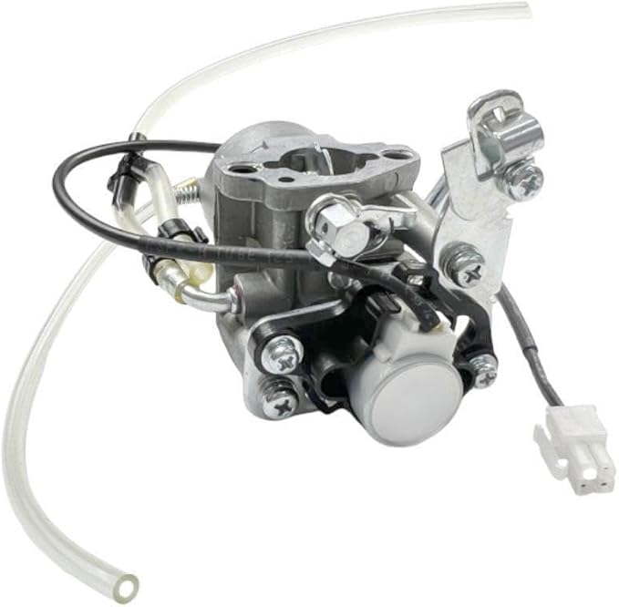 Carburetor with Stepper Motor Gaskets and Fuel Line for GENMAX GM3200i GM3300i 3200-Watt 3300-Watt 145cc Inverter Generators