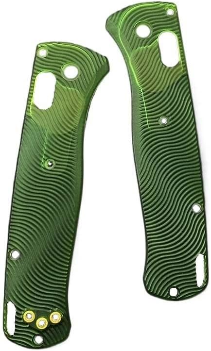 1 Pair Acrylic Scales Fits for Bugout 535 Non-slip CNC Handle Patch Blank DIY Replacement