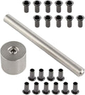20PCS CNC Brass Eyelet Rivets with 1 Set Punch Installation Tool Kit Fits for Kydex Sheath Knife Case
