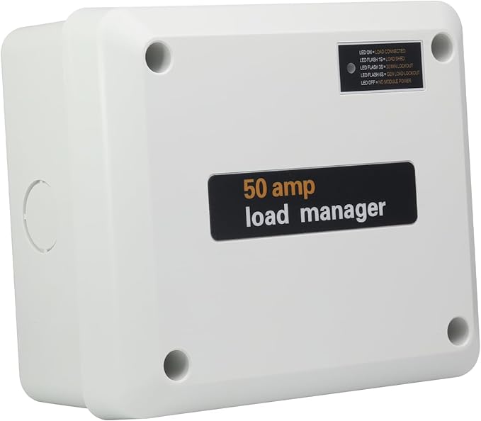 50 Amp Load Manager Compatible with Generac 7000 Smart Management Module with 8-Zone Control Lock-Feature Real-Time LED Monitoring and Wire-Free Technology