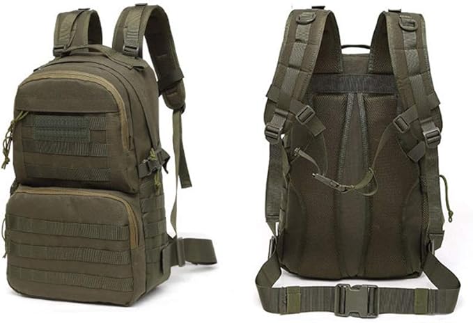 Outdoor Sports Pack Hiking Bag Tactical Rucksack Camo Knapsack Combat Camouflage Tactical Molle Backpack - Black