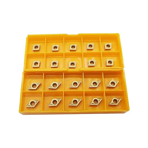 CCMT21.51 CCMT060204 DCMT21.51 DCMT070204 Carbide Turning InsertsCCMT Insert DCMT Insert Mutilayer Coated Lathe Replacement Inserts for Lathe Turning Tool Holder Boring Bar20 Pieces