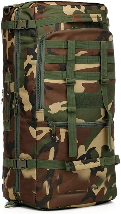 Outdoor Sports Pack Hiking Bag Tactical Rucksack Camo Knapsack Combat Camouflage Tactical Molle 60L Backpack