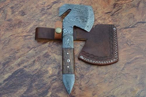 Axe Damascus Steel 9.00 Damascus Steel Mini Tomahawk Axe