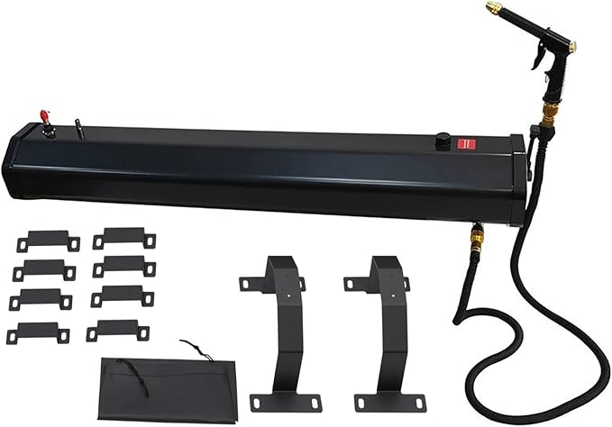 Pressurized Water Tank for Camping Roof Rack Mounted Off-Road Shower with High-Pressure Spray Gun Portable Water Storage