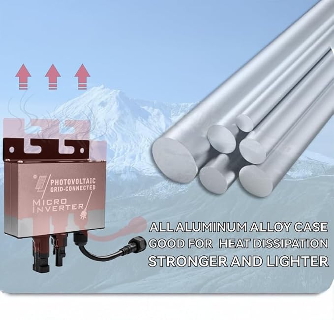 Solar Grid Tie Micro Inverter MPPT Smart Micro PV System 180W 500W 700W DC 18V-50V to AC Output 180-256VAC Auto (200W)