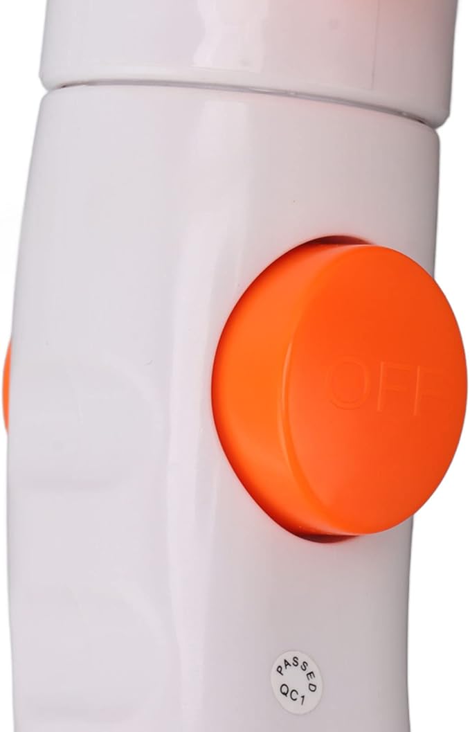 Gavigain Portable Outdoor Shower Electric Shower Outdoor Shower Pump Stainless Steel PVC 3 Gear Electric Camping Shower Pump for Hiking Backpacking Camping Travel Beach Pet (Orange White)
