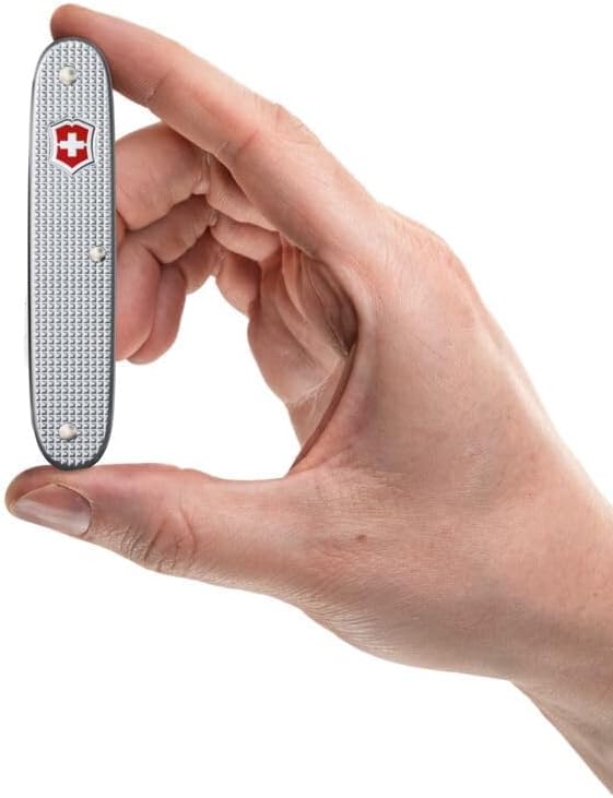 Victorinox Companion Slim Alox Pocket Tool 6 Functions Including Scissors Package Opener Screwdriver Swiss Made - Silver