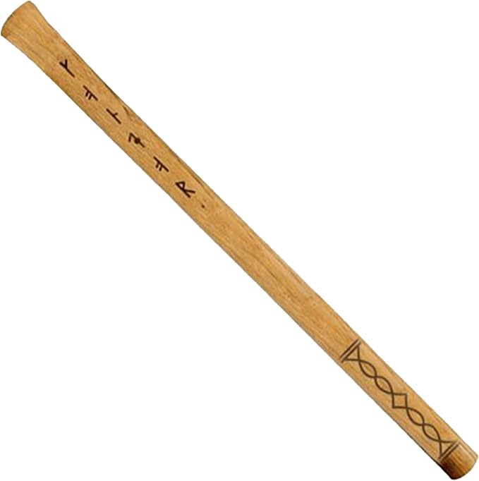 Condor Tool &amp Knife Replacement Hickory Handle Valhalla Throwing Axe - Solid Wooden Axe Handle with a Firm Grip Made from Burnt American Hickory - Head Not Included - 7.8oz