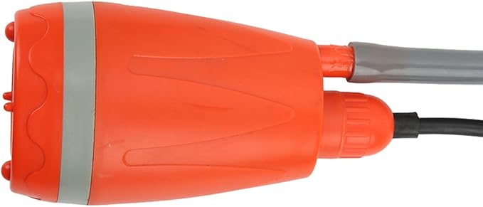 Acouto Portable Handheld Outdoor Pump Shower Head Easy to Use Comfortable Showering Excellent Performance Lightweight and Portable for Camping Hiking Fishing RVs and More Acoutod6o0ar3itc